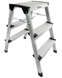 Aluminium dubbeltrap / dubbelladder pro