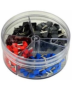 Assortiment pershulzen / adereindhulzen 200 stuks