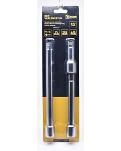 Dop-verlengstukken 4 delig (1/2 aansluiting)