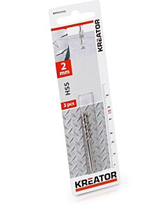 HSS metaalboren set 2 MM / 3 stuks