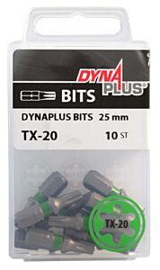 Dynaplus schroefbit TX20 25mm 10 stuks