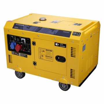 Diesel aggregaat / generator set geluidsgedempt 230/400V 10Kva