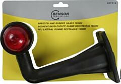 Breedtelamp rubber haaks model 185MM rood/wit