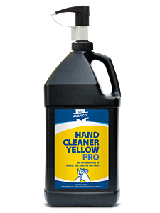 Handcleaner / garagezeep met korrel geel pro 3,8ltr + pomp