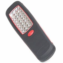 Looplamp/zaklamp 24 led rubber + magneet