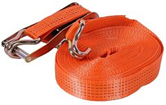 Spanband / sjorband 5 ton - 15 Meter met ratel en haken