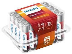 Batterij Philips Power Alkaline AAA XL verpakking 24 stuks