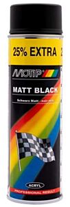 Motip mat zwart - spuitbus 500ML