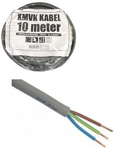 XMVK Stroomkabel rond 3x2.5mm² (10 meter)