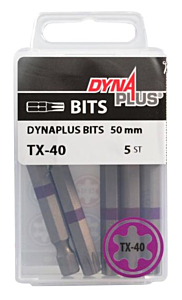 Dynaplus schroefbit TX40 lang 50mm - 5 stuks