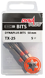 Dynaplus schroefbit TX25 lang 50mm - 5 stuks