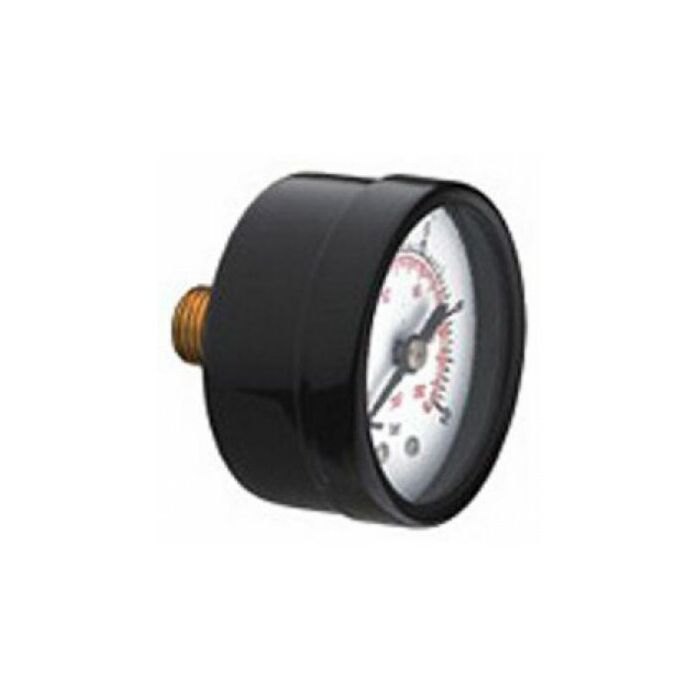 Manometer / drukmeter 50mm horizontaal t.b.v. compressor