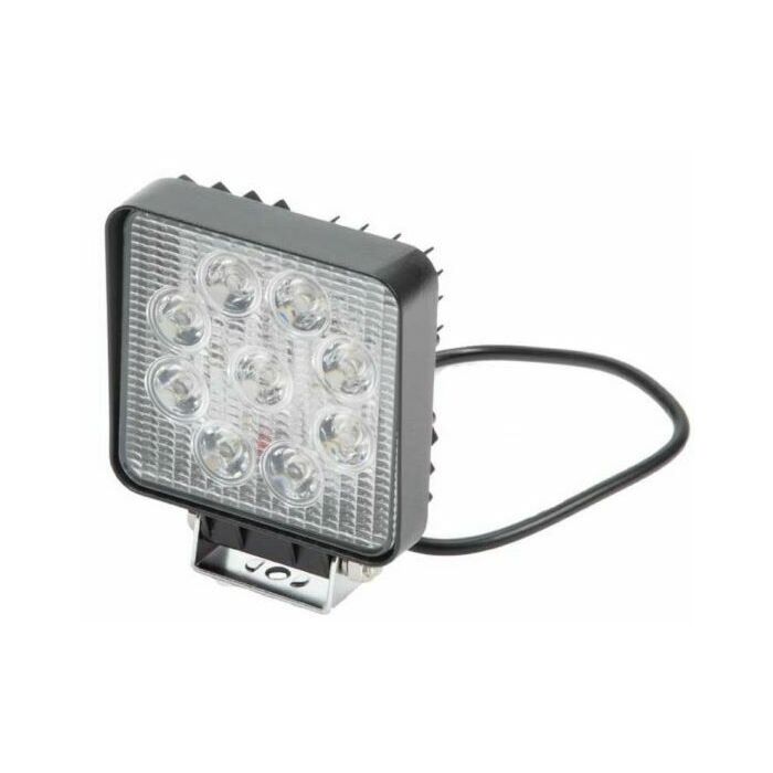Werklamp 9 LED vierkant 12-24 V