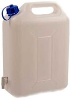 Jerrycan 10 liter wit + aftapkraan