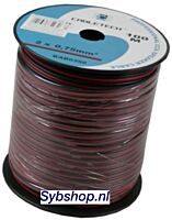 Speakersnoer 2x0.75 (ROL 100 MTR)