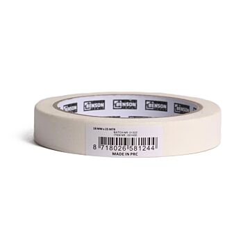 Afplaktape 18 mm x 25 mtr