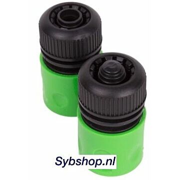 Slangstuk / slangkoppeling set 2 delig 