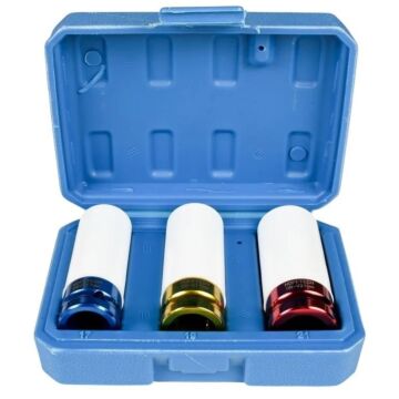 Doppenset voor lichtmetalen velgen (lange doppen) 3dlg