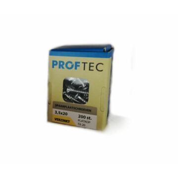 Proftec snelboorschroef / spaanplaatschroef 3.5x20 TX