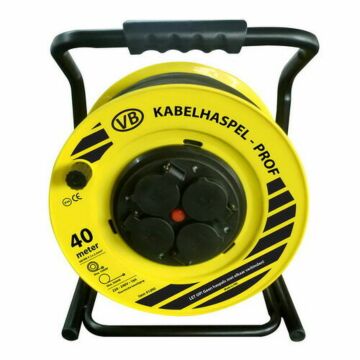 Kabelhaspel / bouwhaspel industrieel 40 MTR 3x2.5mm