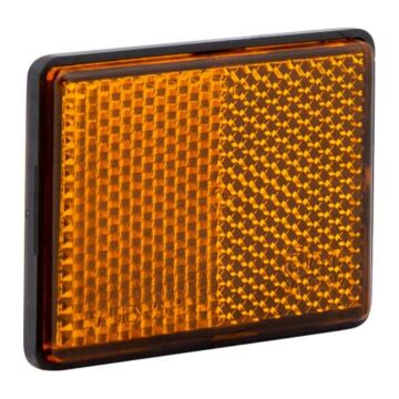 Reflector 62x45 oranje met plakstrip