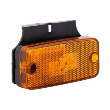 Contourverlichting oranje LED met hoeksteun 12/24 volt 