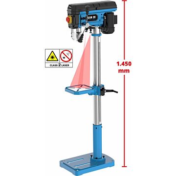 Kolomboormachine staand Güde GSB 20 LASER/500W
