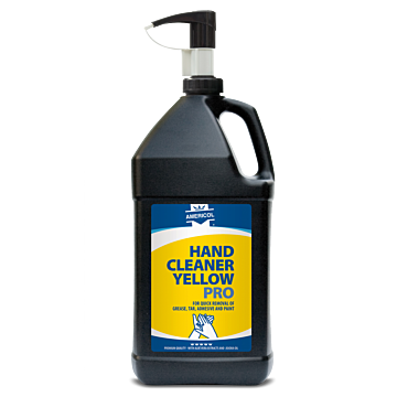 Handcleaner / garagezeep met korrel geel pro 3,8ltr + pomp