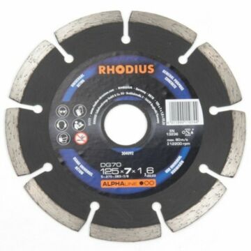 Diamantschijf / Zaagblad diamant Alphaline 125x7x1,6mm
