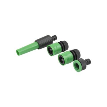 Waterkoppelingenset + tuinslangspuit 4 delig