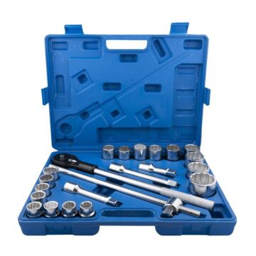 Doppendoos 22 delig 3/4'' Prof. (grote 12-kants doppen)