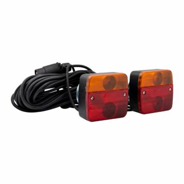 Verlichtingsset voor aanhangwagen / trailer + magneet 7.5M snoer