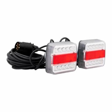 LED Verlichtingsset voor aanhangwagen / trailer + magneet 7,5 M snoer