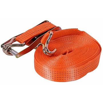 Spanband / sjorband 5 ton - 15 Meter met ratel en haken