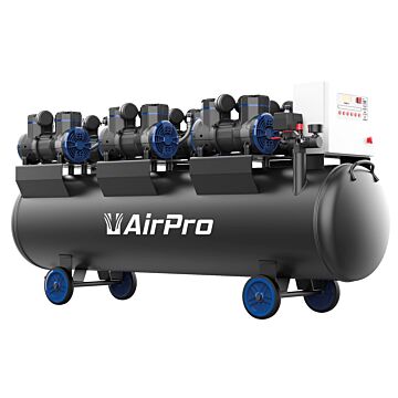 Compressor olievrij 6x2pk 280L tank 400V
