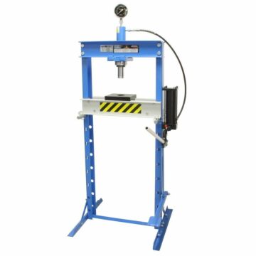 Werkplaatspers / raamwerkpers 20 Ton deluxe met voetpedaal incl. manometer