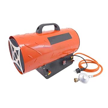 Gaskanon / gasheater 30KW incl. reduceer en slang