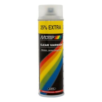 Motip blanke lak Mat - spuitbus 500 ML