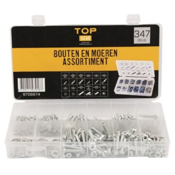 Assortiment bouten en moeren 347 delig