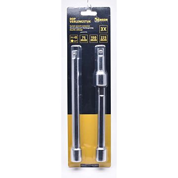 Dop-verlengstukken 3 delig (1/2 aansluiting)