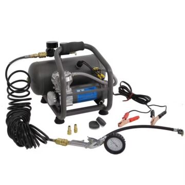 Compressor 12V draagbaar met 5.7LTR tank / 7 Bar