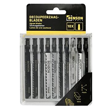 Decoupeerzagen 10 Delig (Bosch / T- aansluiting)