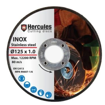 Doorslijpschijf metaal en RVS 125x1.0 (1 stuk)