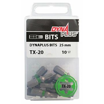 Dynaplus schroefbit TX20 25mm 10 stuks