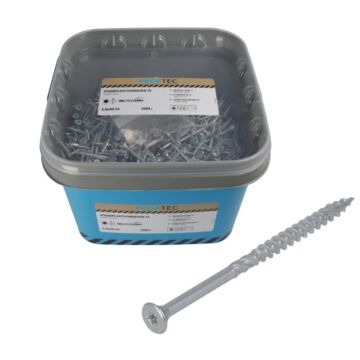 Proftec spaanplaatschroef 4.0x50 + snijpunt TX emmer 1500Stk