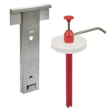 Handpomp & wandhouder voor 4,5 liter blik