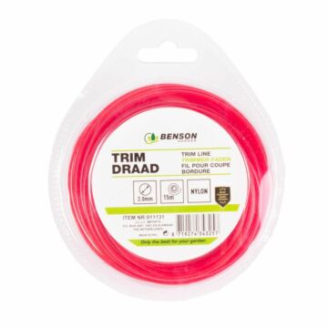 Trimdraad voor kantjemaaiers 15mtr x 2 mm