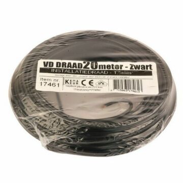 VD-Draad 1.5mm² 20 meter zwart