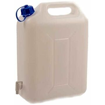 Jerrycan 10 liter wit + aftapkraan