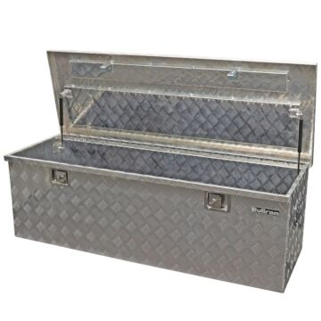 Bullram aluminium kist / opbergkist traanplaat extra groot